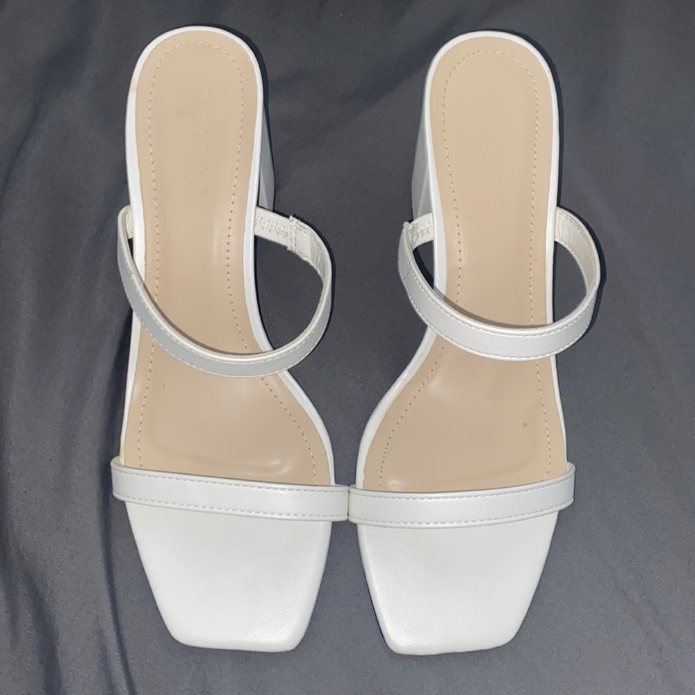 Cute white high heels